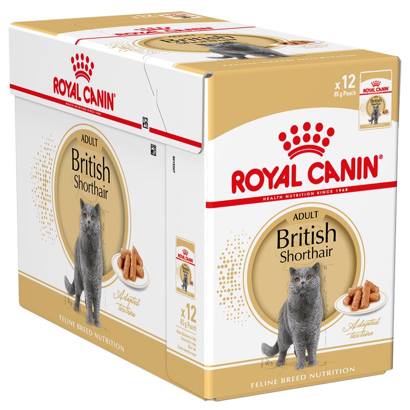 Royal Canin British Shorthair 12x85gr Cibo Umido per Gatti Royal Canin British Shorthair 12x85gr Cibo Umido per Gatti